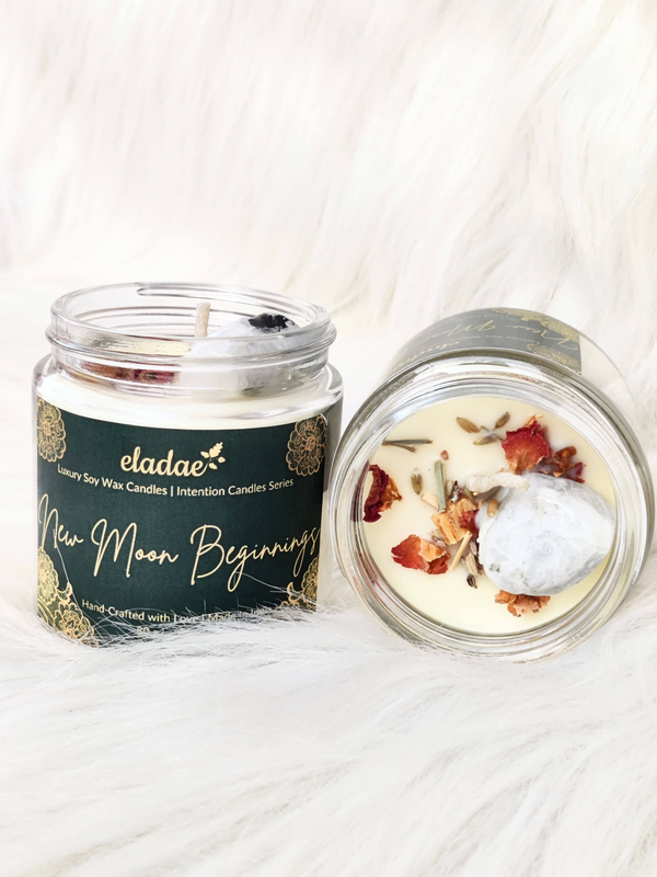 New Moon Beginnings - Intention Candle